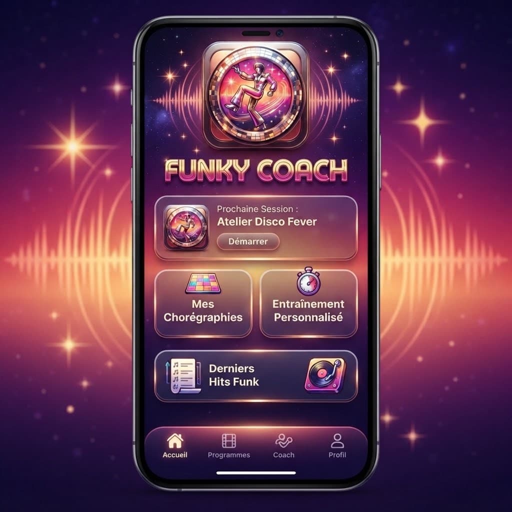Aperçu de l'application FunkyCoach